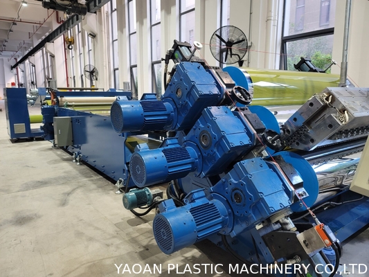 CE সার্টিফাইড প্লাস্টিক শীট PLC এক্সট্রুশন মেশিন 500kg/H 100rpm